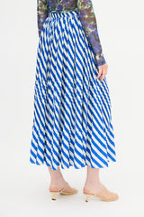 Dries Van Noten Stripe Pleated Skirt