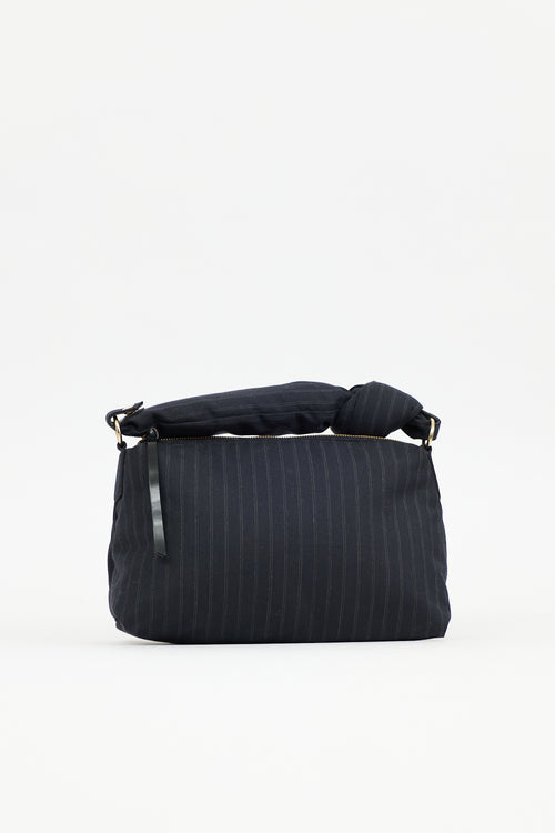 Dries Van Noten Puffy Pinstripe Bag