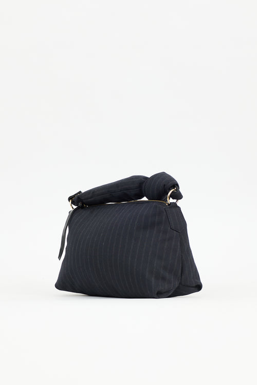 Dries Van Noten Puffy Pinstripe Bag