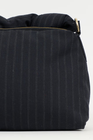 Dries Van Noten Puffy Pinstripe Bag