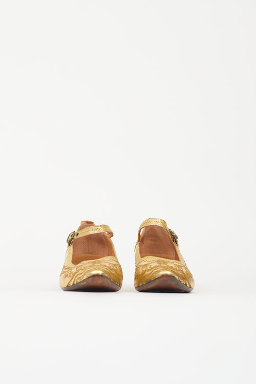 Dries Van Noten Embroidered Mary Jane Pump