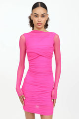 DSquared2 Ruched Asymetrical Mini Dress