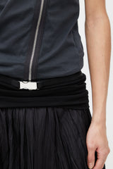 DSquared2 Black Asymmetrical Zip T-Shirt