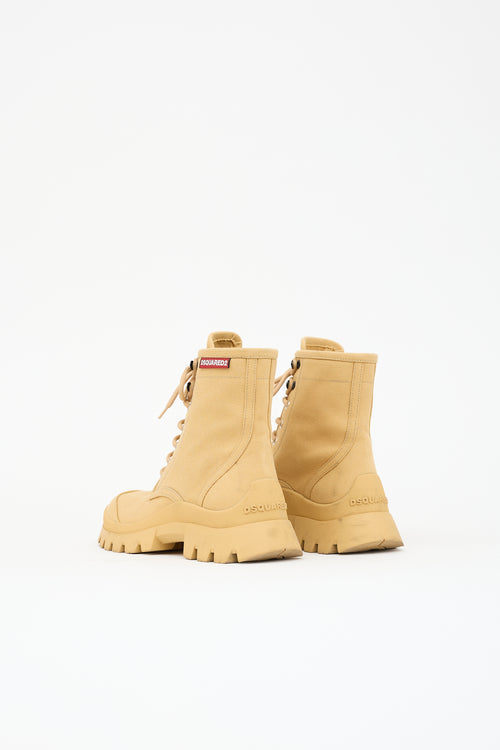 DSquared2 Canvas Tank Combat Boot