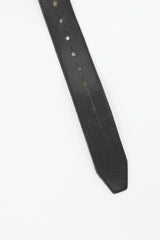 DSquared2 Distressed Leather Logo Plaque Belt