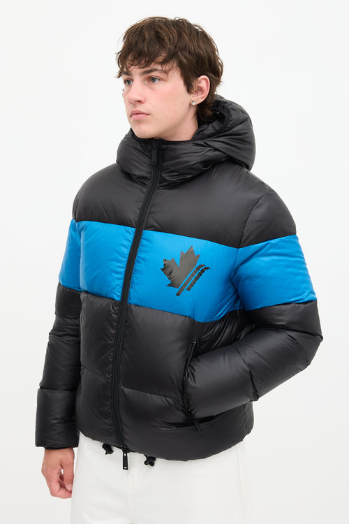 DSquared5 Down Colour Block Puffer Jacket