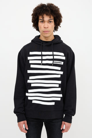 DSquared2 Graphic Logo Printed Hoodie