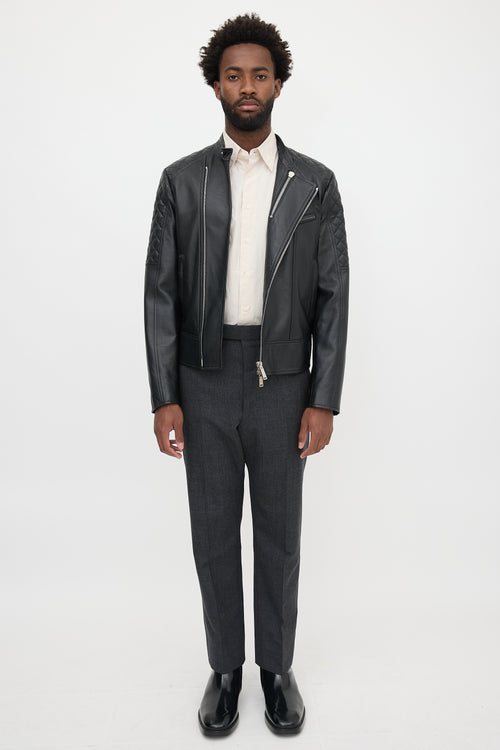 DSquared2 Leather Biker Jacket