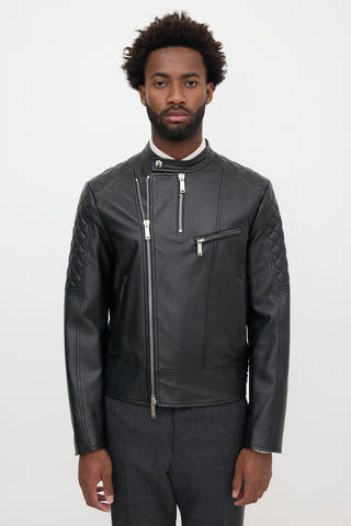 DSquared2 Leather Biker Jacket