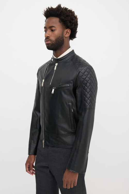 DSquared2 Leather Biker Jacket