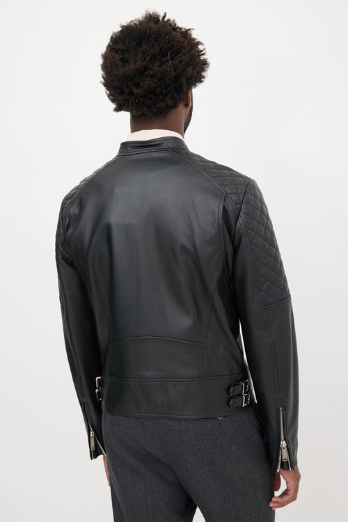 DSquared2 Leather Biker Jacket