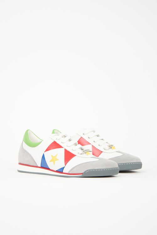DSquared4 Leather Star Sneaker
