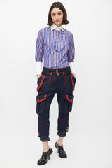 DSquared2 Blue & Red Striped Shirt