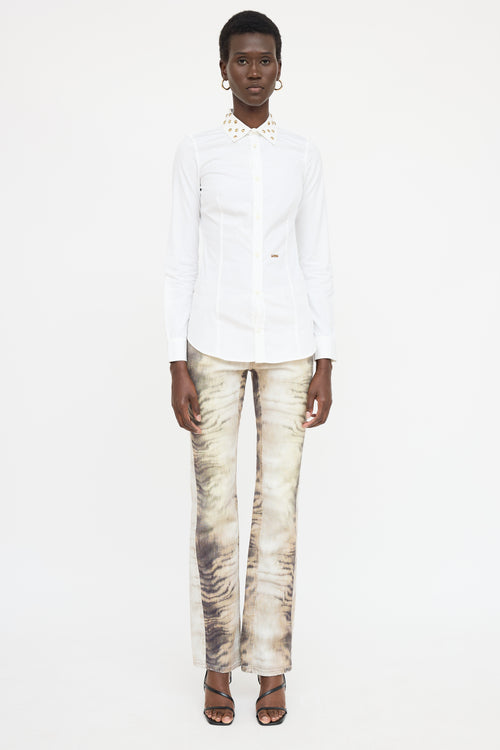 DSquared5 Studded Button Up Shirt
