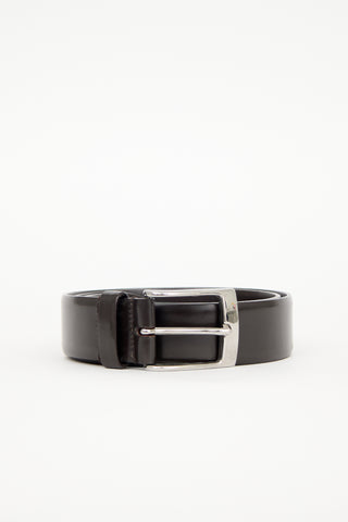 Dolce & Gabbana Leather Pin Buckle Belt