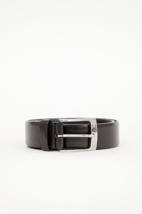 Dolce & Gabbana Leather Pin Buckle Belt