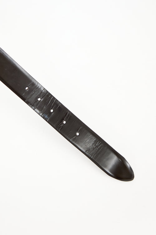 Dolce & Gabbana Leather Pin Buckle Belt