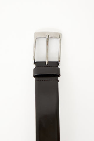 Dolce & Gabbana Leather Pin Buckle Belt