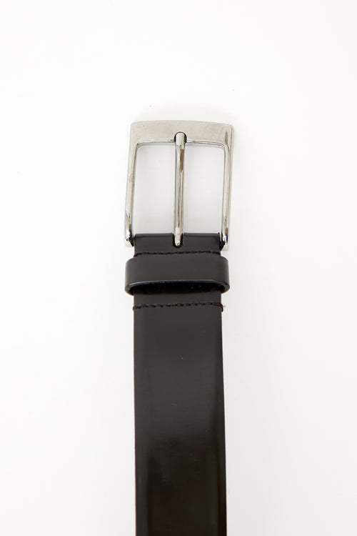 Dolce & Gabbana Leather Pin Buckle Belt