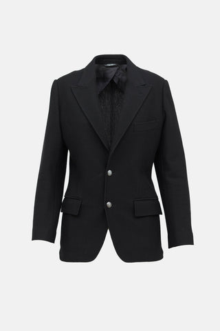 Wool Two Button Blazer