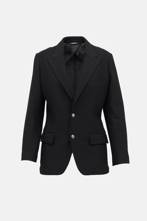 Wool Two Button Blazer