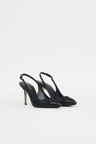 Dolce & Gabbana Lace Slingback Pump