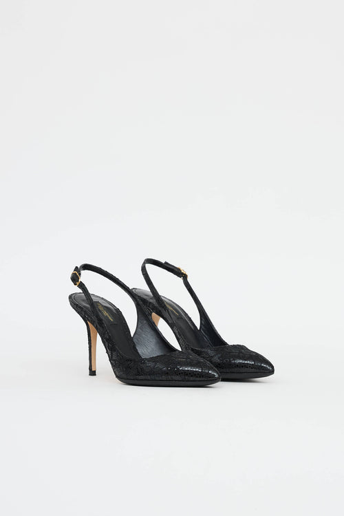 Dolce & Gabbana Lace Slingback Pump