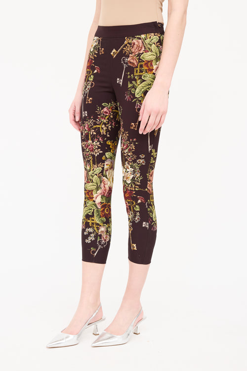Dolce & Gabbana Floral Cropped Legging