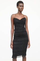 Dolce & Gabbana Tiered Mesh Sequin Dress