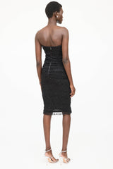 Dolce & Gabbana Tiered Mesh Sequin Dress