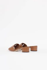 Dolce & Gabbana Leather Bianca Mule