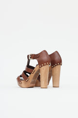 Dolce & GabbanaWood Platform Sandal