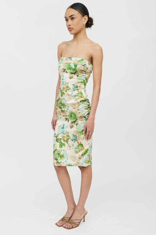 Dolce & Gabbana Silk Floral Dress