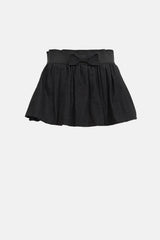 Dolce & Gabbana Denim Pleated Bow Mini Skirt