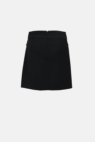 Dolce & Gabbana Wool Embellished Jewel Skirt