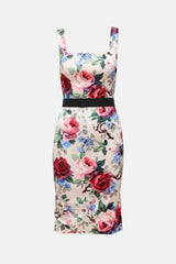 Dolce & Gabbana Satin Floral Dress