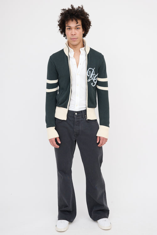 Dolce & Gabbana Knit Zip Up Sweater