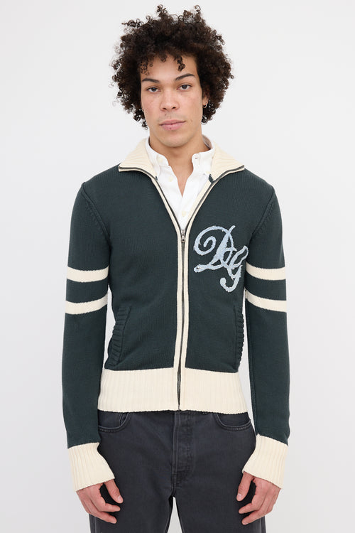 Dolce & Gabbana Knit Zip Up Sweater