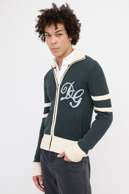 Dolce & Gabbana Knit Zip Up Sweater