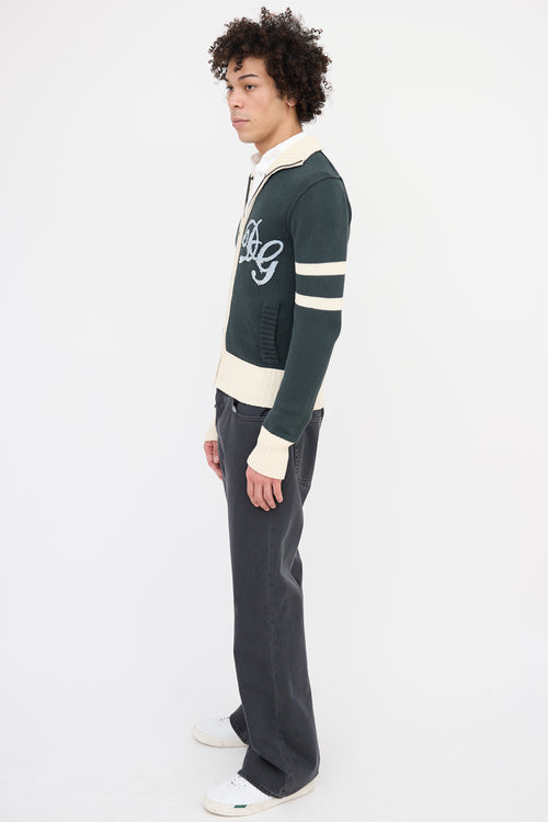 Dolce & Gabbana Knit Zip Up Sweater