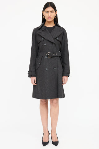 Dolce & Gabbana Double Breasted Trench Coat
