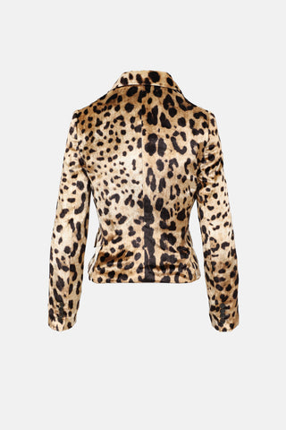 Dolce & Gabbana Velour Patterned Blazer