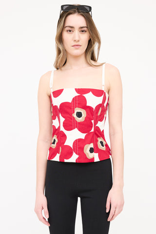 Dolce & Gabbana Floral Poplin Corset