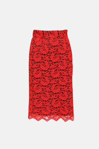 Dolce & Gabbana Lace Midi Skirt