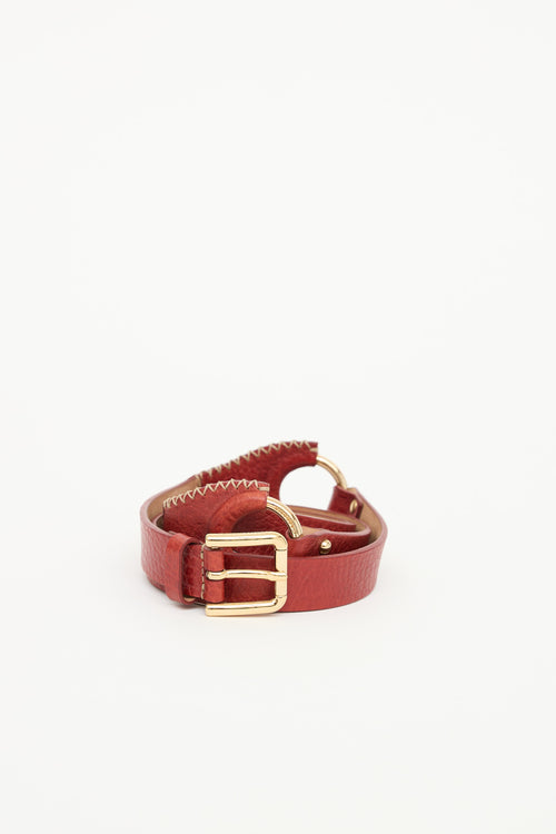 Dolce & Gabbana Leather Ring Belt