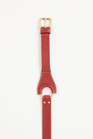 Dolce & Gabbana Leather Ring Belt