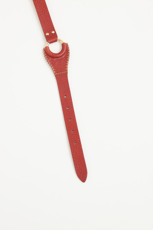 Dolce & Gabbana Leather Ring Belt