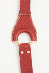Dolce & Gabbana Leather Ring Belt
