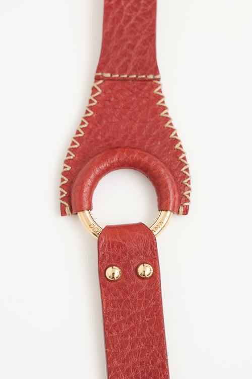 Dolce & Gabbana Leather Ring Belt