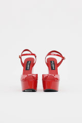 Dolce & Gabbana Patent Wedge Sandal